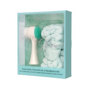 Cala Goal To Glow Facial Brush & Headband Set Mint