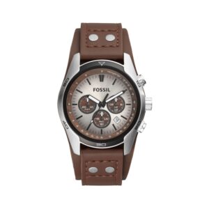 Fossil Coachman Chronograph Brown Leather Watch 01