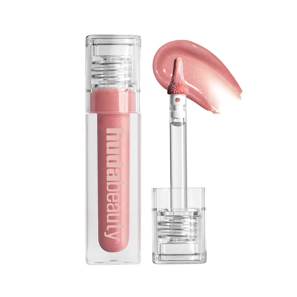HUDA BEAUTY Icy Nude Faux Filler Gloss 01