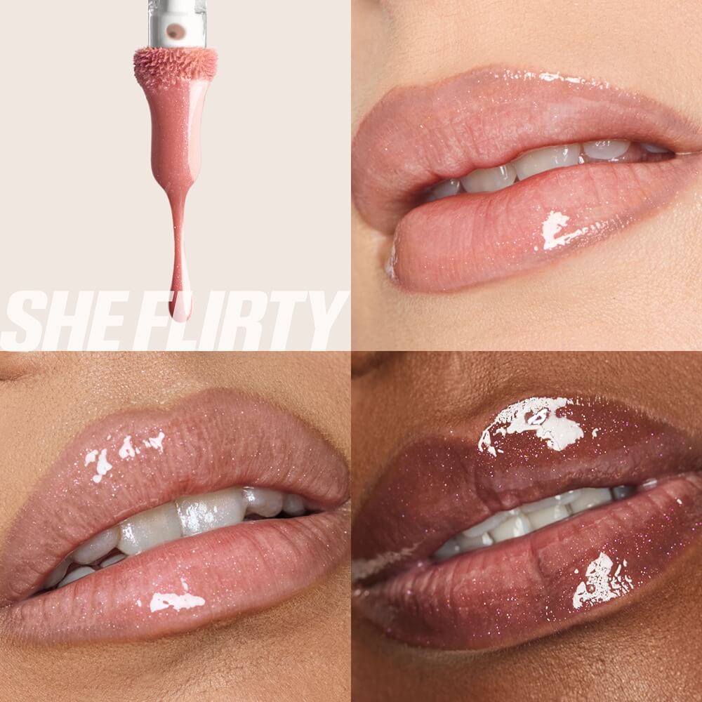 HUDA BEAUTY Icy Nude Faux Filler Gloss 03