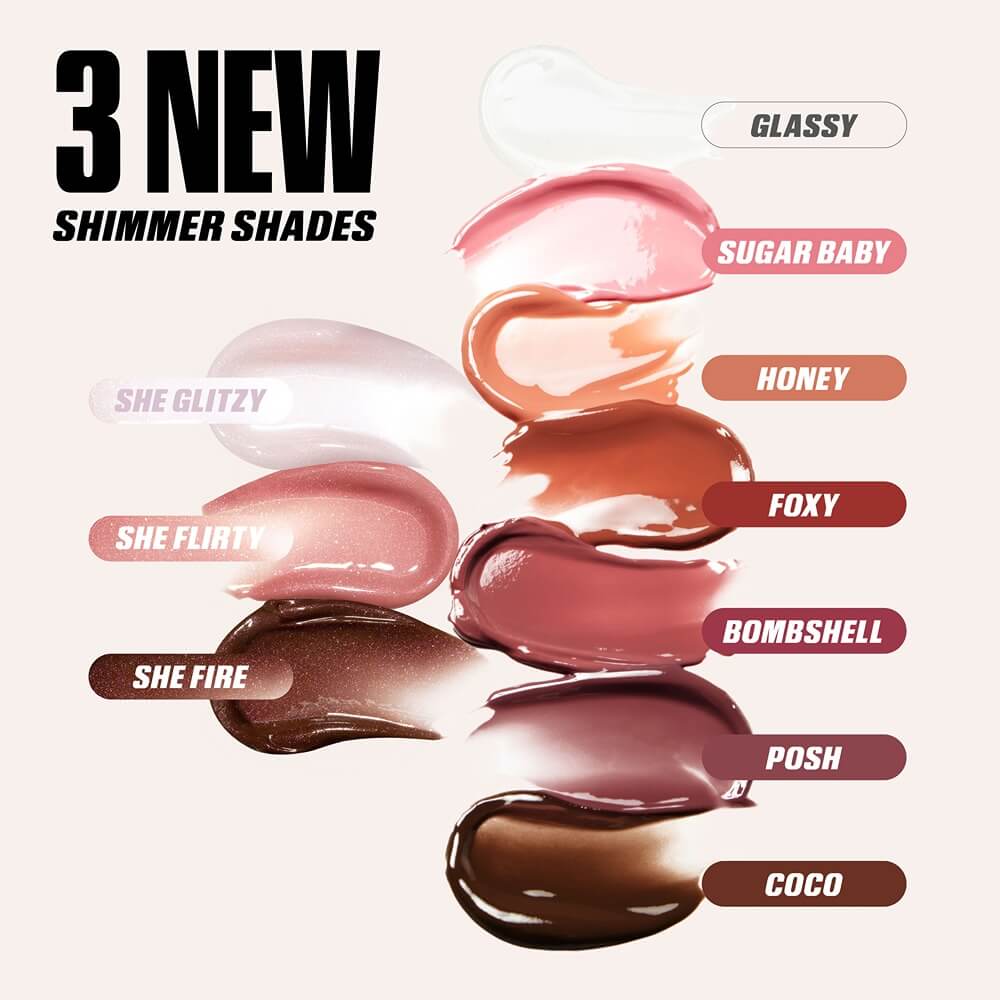 HUDA BEAUTY Icy Nude Faux Filler Gloss 05