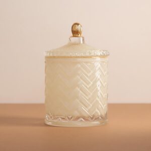 Milk & Gold Trinket Jar 01