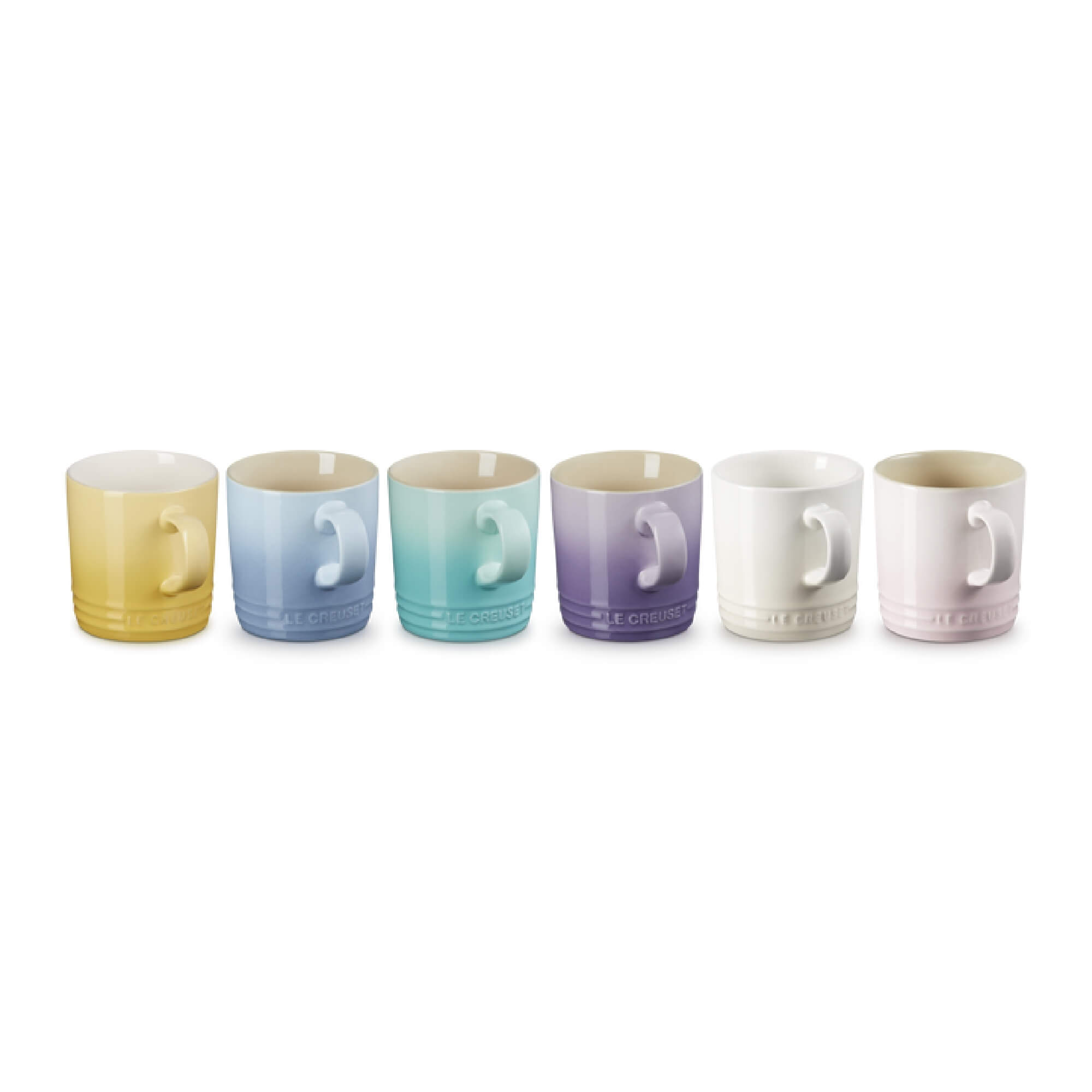 Stoneware Sorbet Set of 6 London Mugs 02