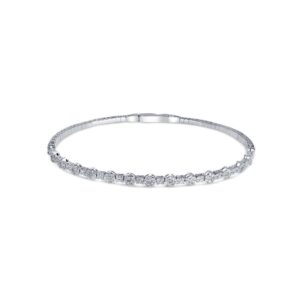 White Gold Diamond Bangle